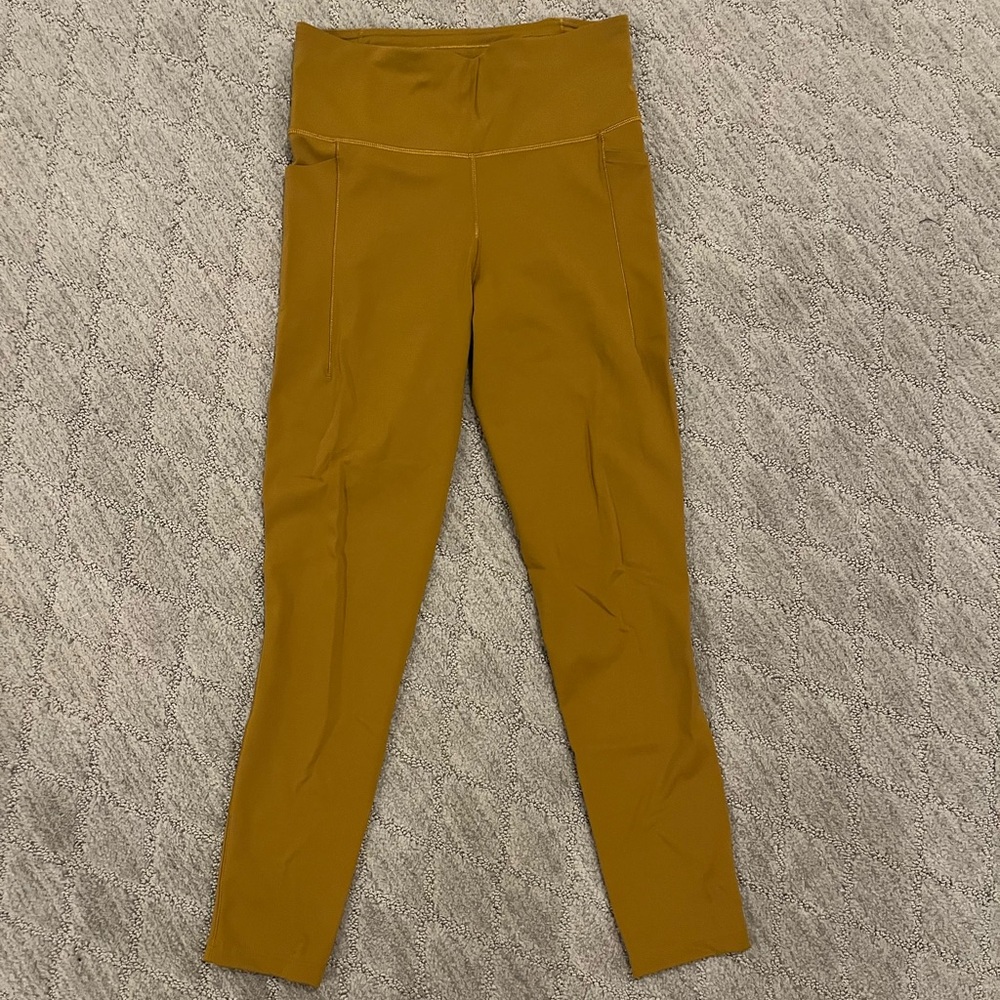 Mustard Yellow High-Waisted Leggings